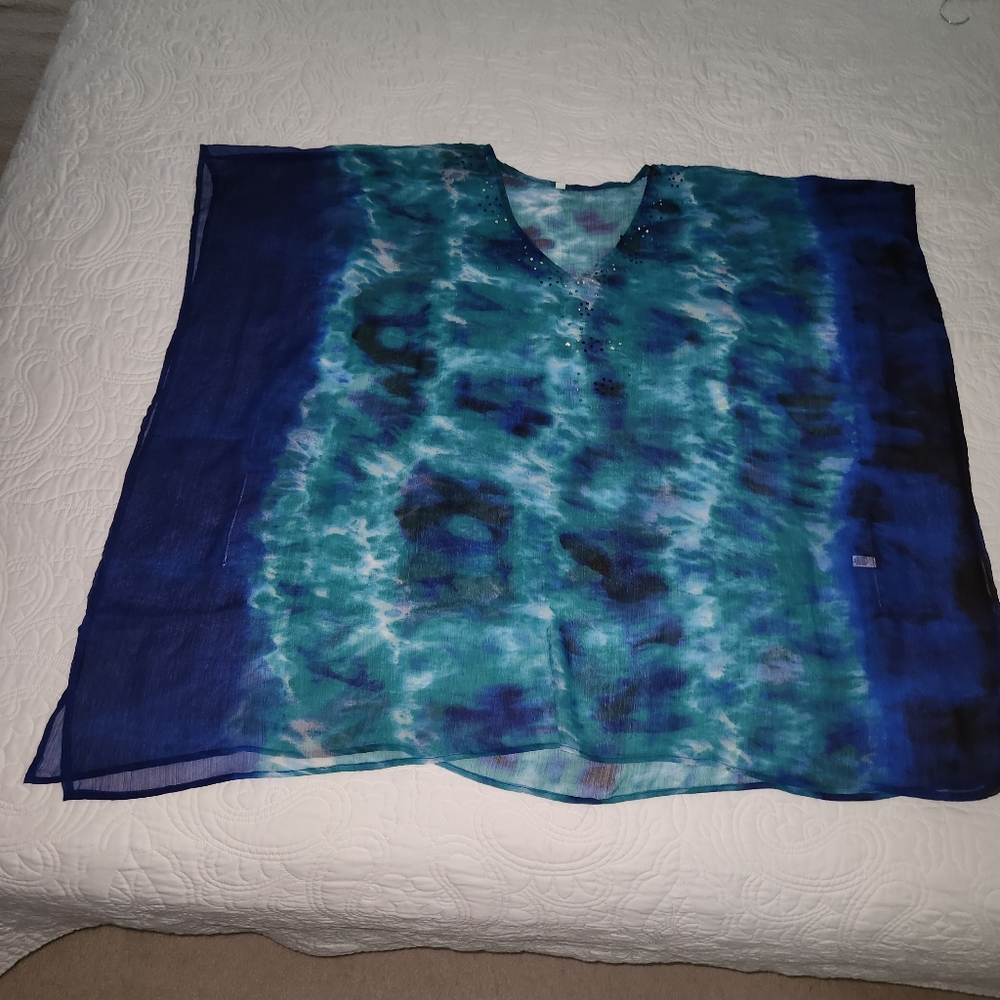 Sheer tunic coverup/dress - Picture 2 of 7